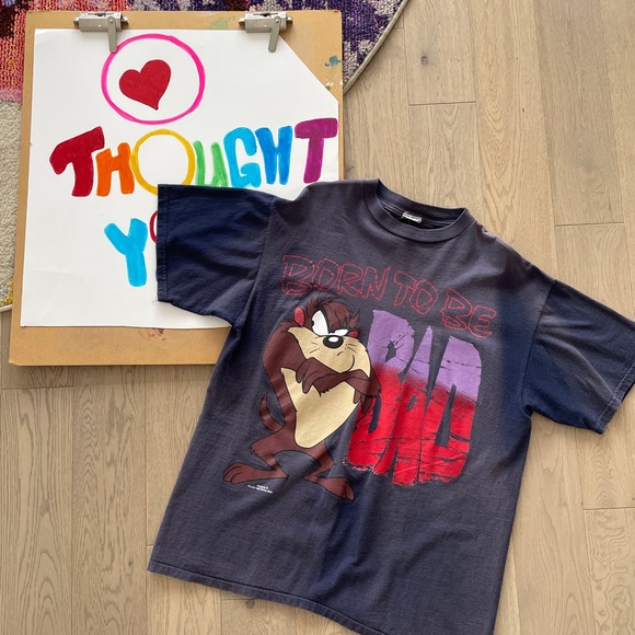 Warner Bros. Other - Vintage Looney Tunes Taz 'Born to Be Bad' Tee